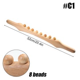 Wooden Trigger Point Massager Stick Lymphatic Drainage Massager Wood Therapy Massage Tools Gua Sha Massage Soft Tissue Release - C1