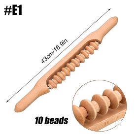 Wooden Trigger Point Massager Stick Lymphatic Drainage Massager Wood Therapy Massage Tools Gua Sha Massage Soft Tissue Release - E1