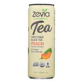 Zevia - Tea Black Peach - Case Of 12 - 12 Fz - Default