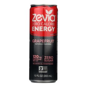 Zevia Zero Calorie Energy Drink - Grapefruit - Case Of 12 - 12 Fl Oz - Default