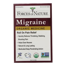 Forces Of Nature Certified Organic Medicine Migraine Rollerball Applicator - 1 Each - 4 Ml - Default