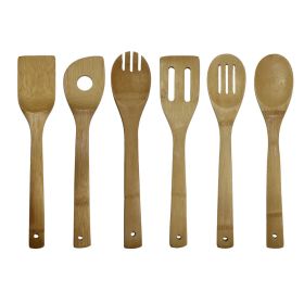 Oceanstar 6 Piece Bamboo Cooking Utensil Set - KT1286