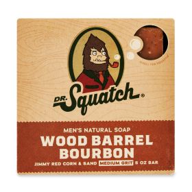 Dr. Squatch Natural Bar Soap, Wood Barrel Bourbon, 5 oz - Dr. Squatch Soap Co.