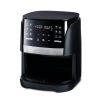 6-Qt Digital Window Air Fryer with 12 Presets & Guided Cooking Black - black