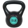 Wide Grip Kettlebell Exercise Fitness Weight Set, 3-Pieces - 50lbs Set