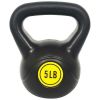 Wide Grip Kettlebell Exercise Fitness Weight Set, 3-Pieces - 50lbs Set